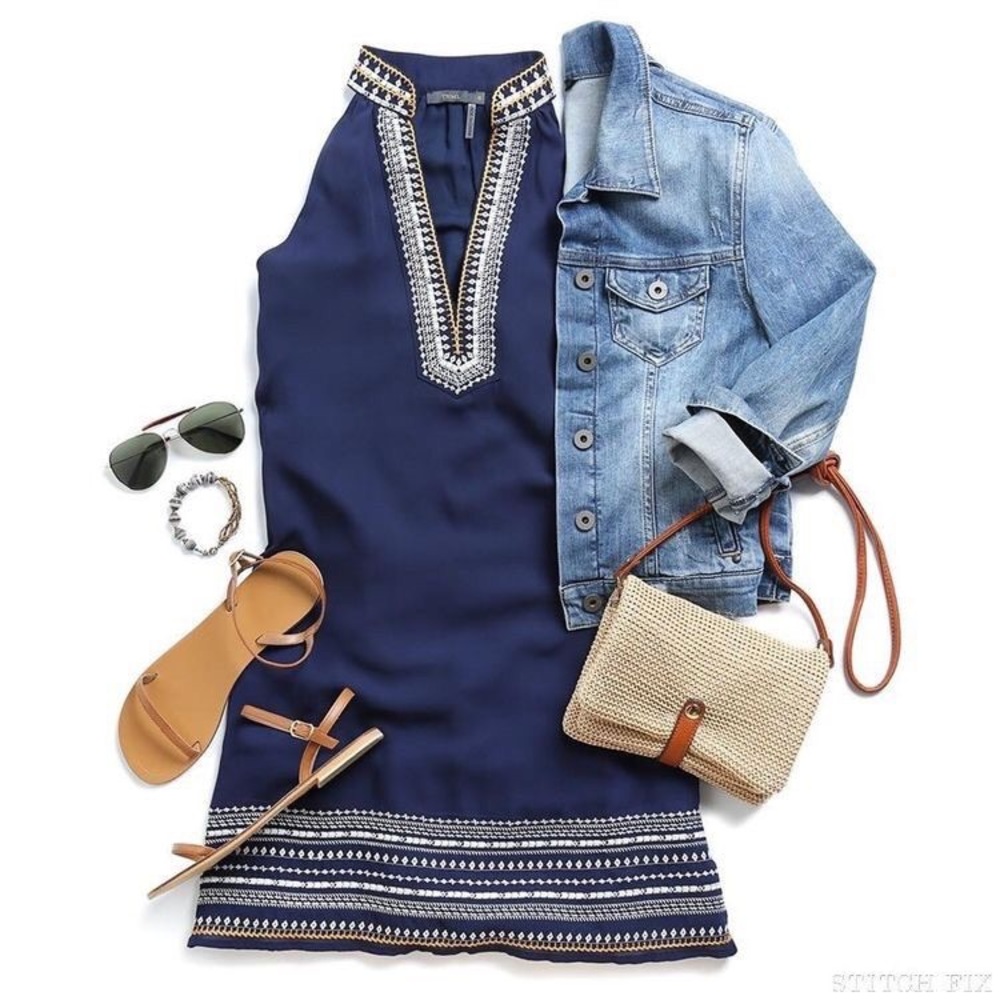 THML Navy Chana Dress (Stitch Fix)